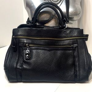 Rebecca Minkoff Black pebbled Leather Crosby Tote
